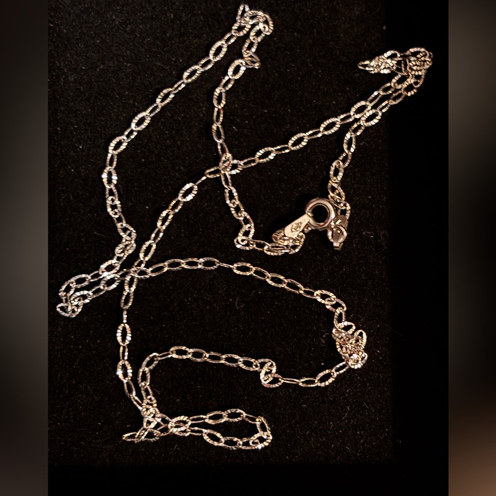 Sterling Silver 925 Diamond cut Chain Necklace